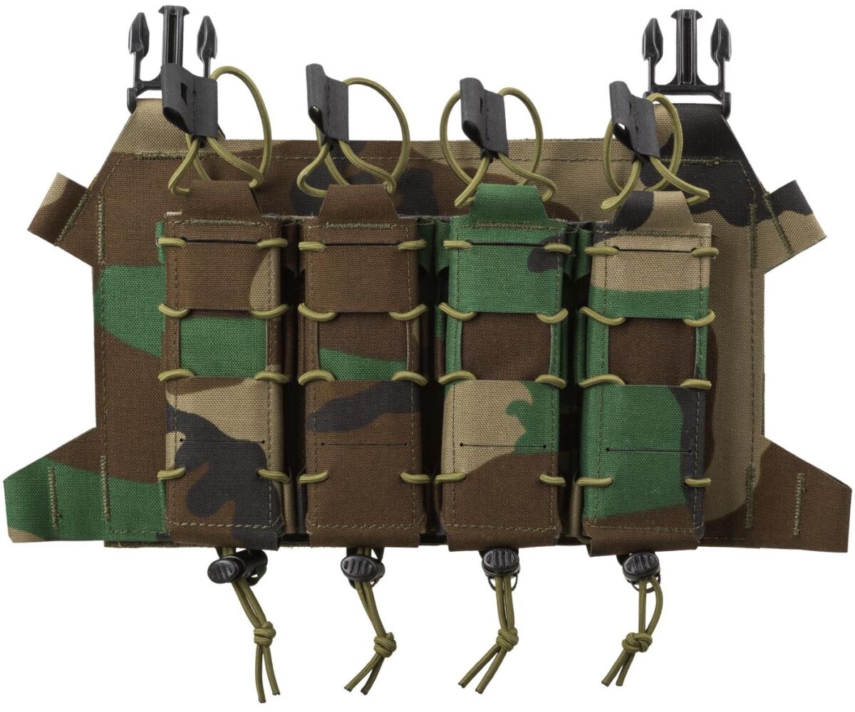 Ładownica Direct Action Skeletonized Quad SMG Flap - Woodland (PC-SK4S-CD5-WDL)
