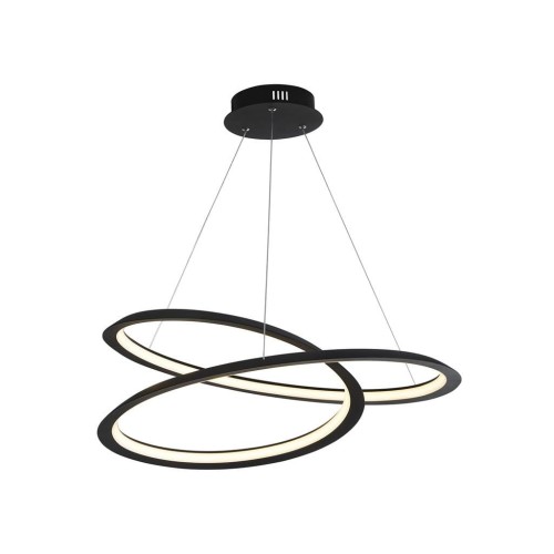 Swirl II LED lampa wisząca 1-punktowa czarna 51871-1BK