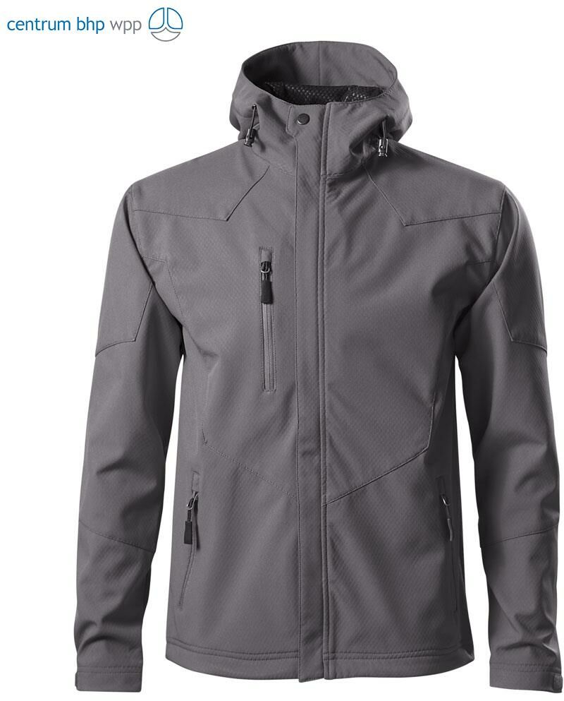 KURTKA MĘSKA SOFTSHELL ADLER NANO 531; STALOWY