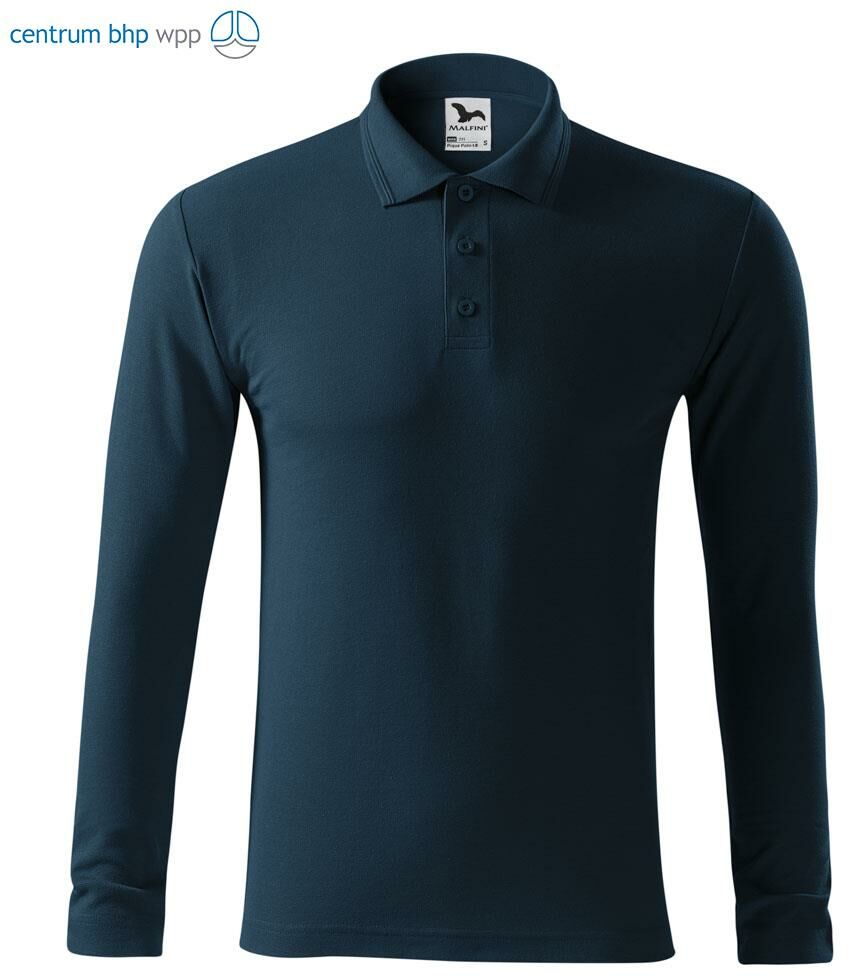 KOSZULKA POLO Z DŁUGIM RĘKAWEM PIQUE POLO LS221; GRANATOWY