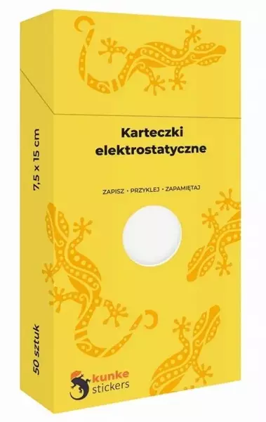 Karteczki elektrostatyczne 50szt. białe - Panta Plast
