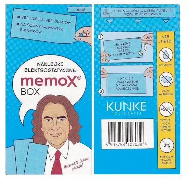 Karteczki elektrostatyczne 50szt. niebieskie - Panta Plast