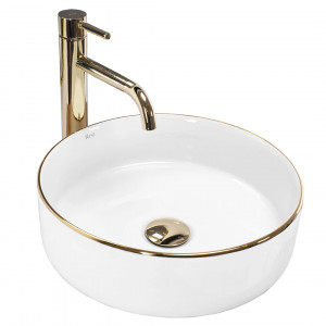 Rea Umywalka nablatowa Rea Sami Gold Edge REA-U6758