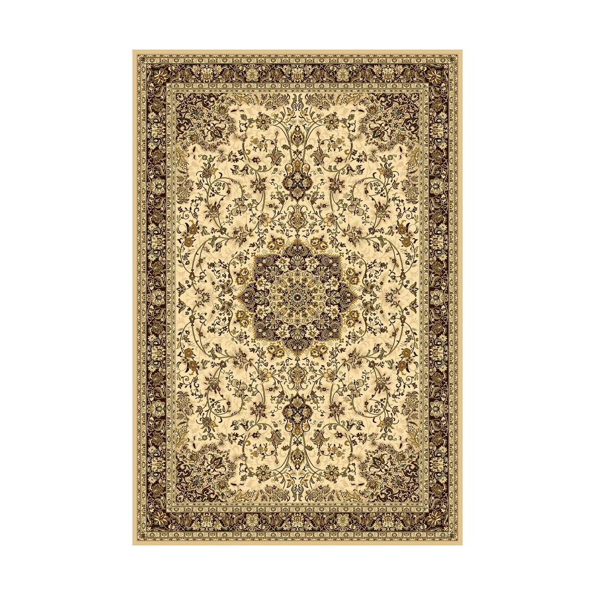 Dywan wełniany Polonia Kordoba beżowo-brązowy 170 x 235 cm