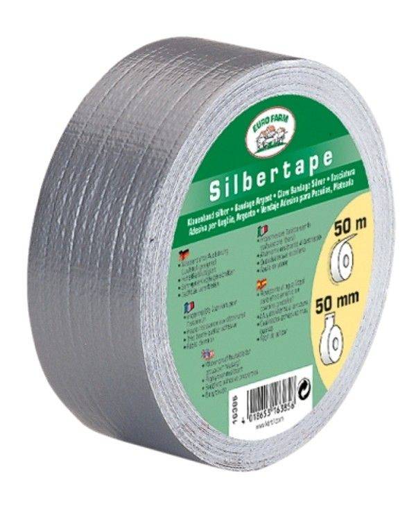 Kerbl Bandaż Silbertape do racic i kopyt, 50 m x 50 mm, srebrny