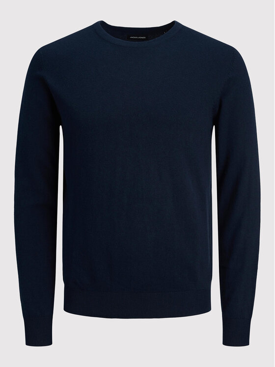 Jack&Jones Sweter Emil 12208364 Granatowy Regular Fit