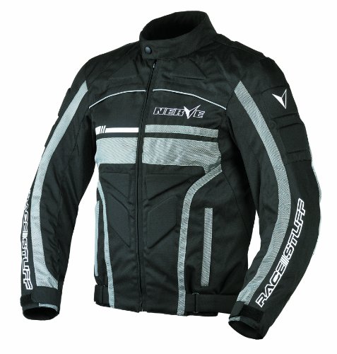 NERVE 1511071104_01 Race Stuff kurtka motocyklowa, czarna, XS