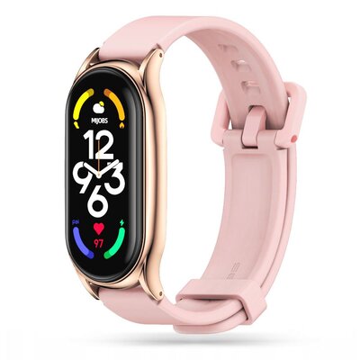 Pasek TECH-PROTECT IconBand Pro do Xiaomi Mi Smart Band 5/6/6 NFC Różowy