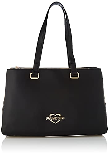 Love Moschino Borsa A Spalla Da Donna, damska torebka na ramię czarna, jeden rozmiar, czarny