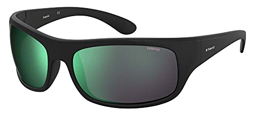Polaroid Unisex 07886 3OL/5Z MT BLK GRN 66 okulary przeciwsłoneczne, czarne, L, czarny, l