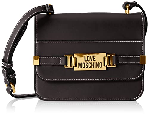 Love Moschino Collezione Autunno Inverno 2021, damska torba na ramię, czarna, jeden rozmiar, czarny