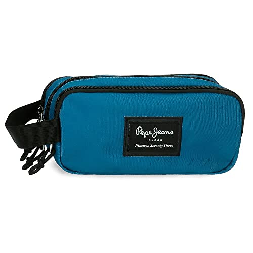 Pepe Jeans Aris Triple Case, NIEBIESKI, Potrójne etui
