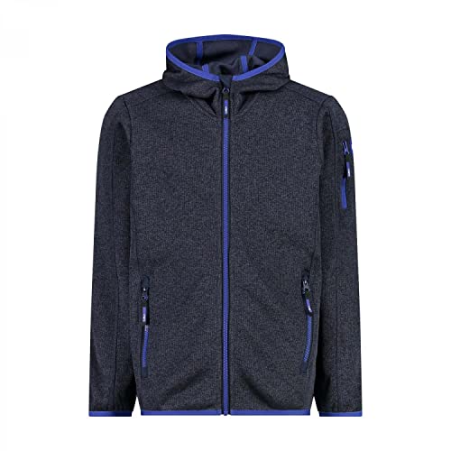 CMP Chłopięca bluza z kapturem Knit Tech Fleece KID JACKET FIX HOOD