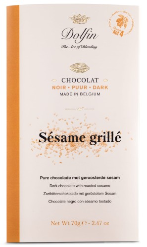 Czekolada Dolfin Noir Sesame Grille 70 g