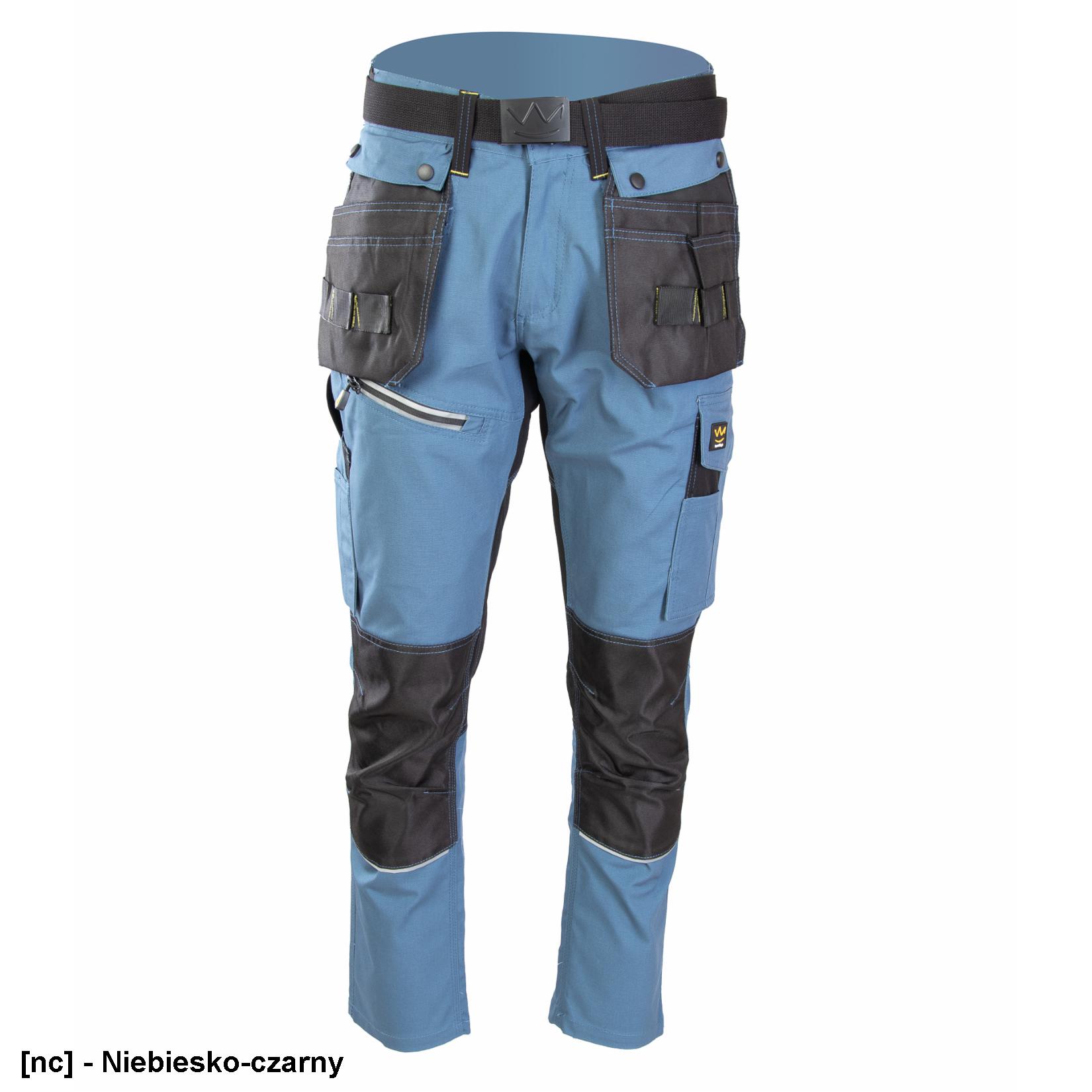 A6SP - SEVEN KINGS SPODNIE DO PASA PRO NIEBIESKIE, BAWEŁNA/POLIESTER/SPANDEX (57% / 40% / 3%), 300G/M2 - 24-110