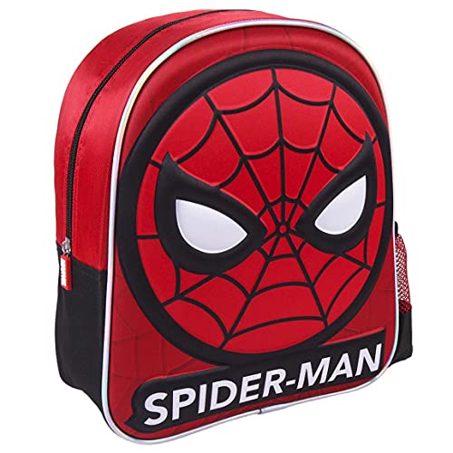 CERDÁ LIFE'S LITTLE MOMENTS Dziewczęcy 2100003535 Spiderman, przedszkole, plecak 3D, oficjalna licencja Marvela, czerwony, jedyny w swoim rodzaju, Czerwony, Rozmiar uniwersalny