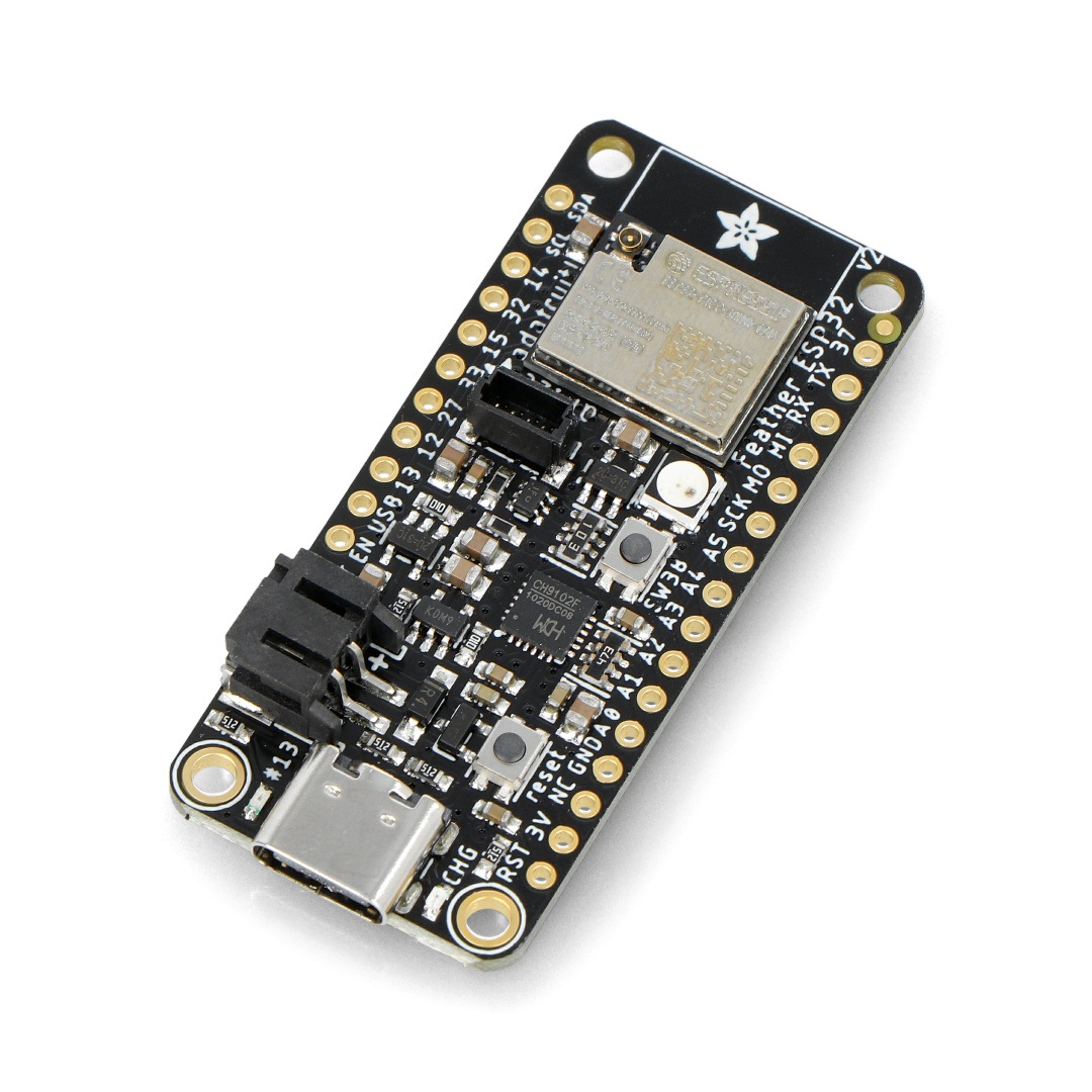 Feather ESP32 V2 w.FL Antenna - moduł WiFi - zgodny z Arduino - Adafruit 5438