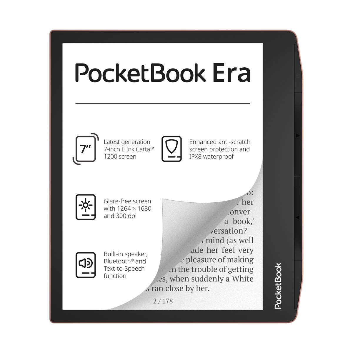 Opinie o PocketBook Era 64GB Miedziany + etui Shell Brązowe + 60 dni Legimi + 1100 ebooków GRATIS! - Wysyłka 24H lub odbiór osobisty we Wrocławiu!