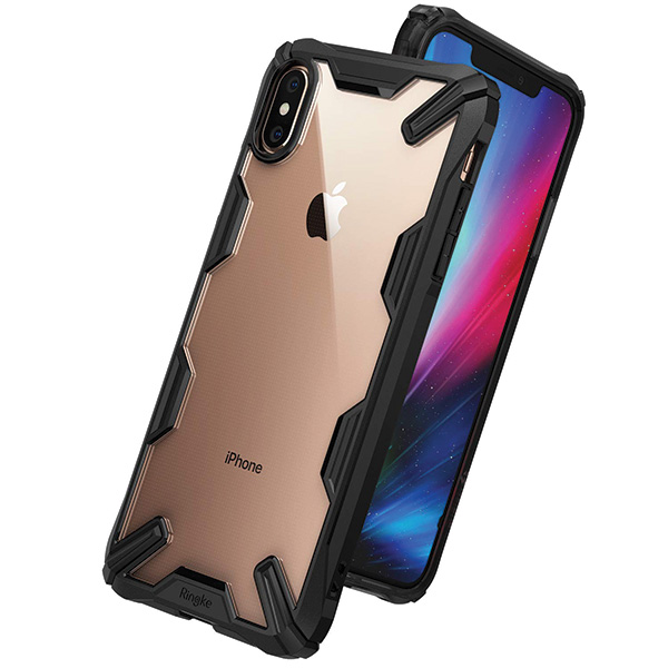 Rearth Etui Ringke Fusion X iPhone Xs Max, czarne 8809628564015