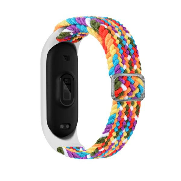 Beline pasek Mi Band 5/6 Textile rainbow colour