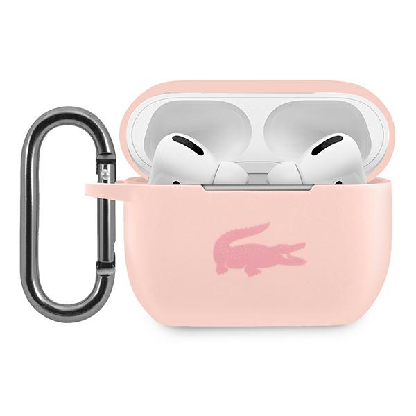 Etui Lacoste do AirPods Pro cover różowy/ pink Silicone