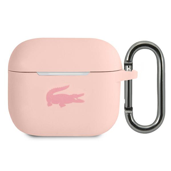 Etui Lacoste do AirPods 3 cover różowy/ pink Silicone