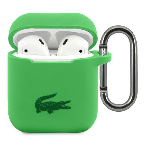 Etui Lacoste do AirPods cover zielony/ green Silicone