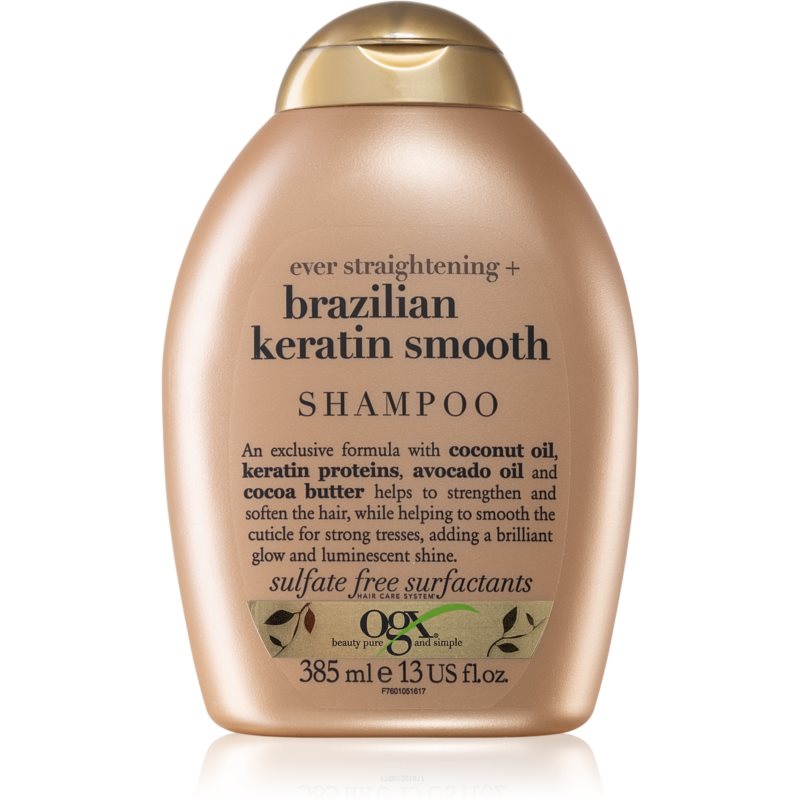 Organix Brazilian Keratin Smooth Shampoo - szampon wygładzający z brazylijska keratyną 385ml