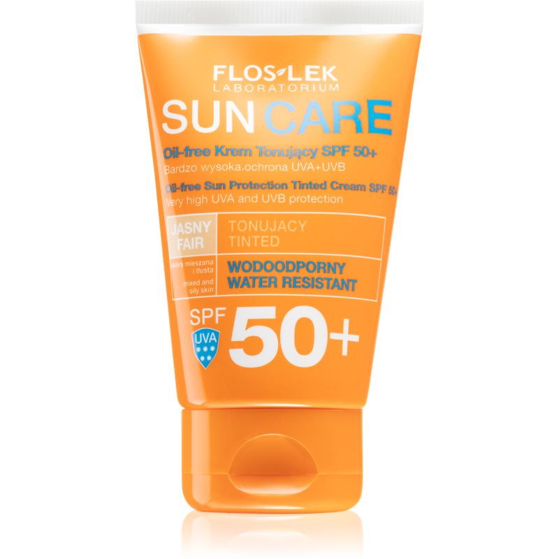 Flos-Lek Floslek Sun Care Krem ochronny tonujący SPF 50+ - cera mieszana i tłusta 50ml SO_103168