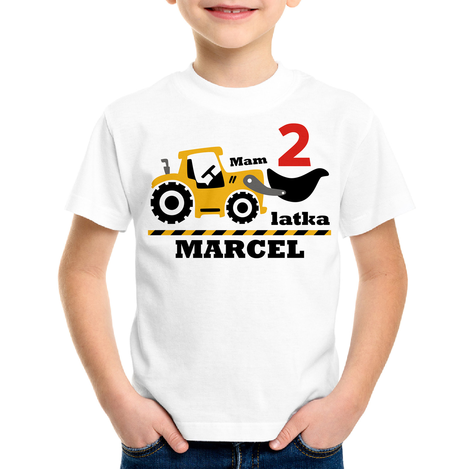 Mam dwa latka, traktor - koszulka dziecięca