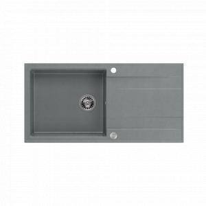 QUADRON Zlewozmywak EVAN 146 XL szary, elementy stalowe, k.pneum. HCQE10050U5_BS_P2O0 Z