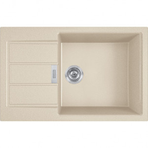 Franke Sirius 2.0 S2D 611-78 XL Zlewozmywak granitowy jednokomorowy 78x50 cm Tectonite beżowy 143.0676.418