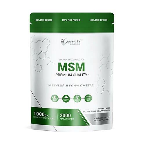 Wish Pharmaceutical Wish MSM Siarka Organiczna  - 1 kg
