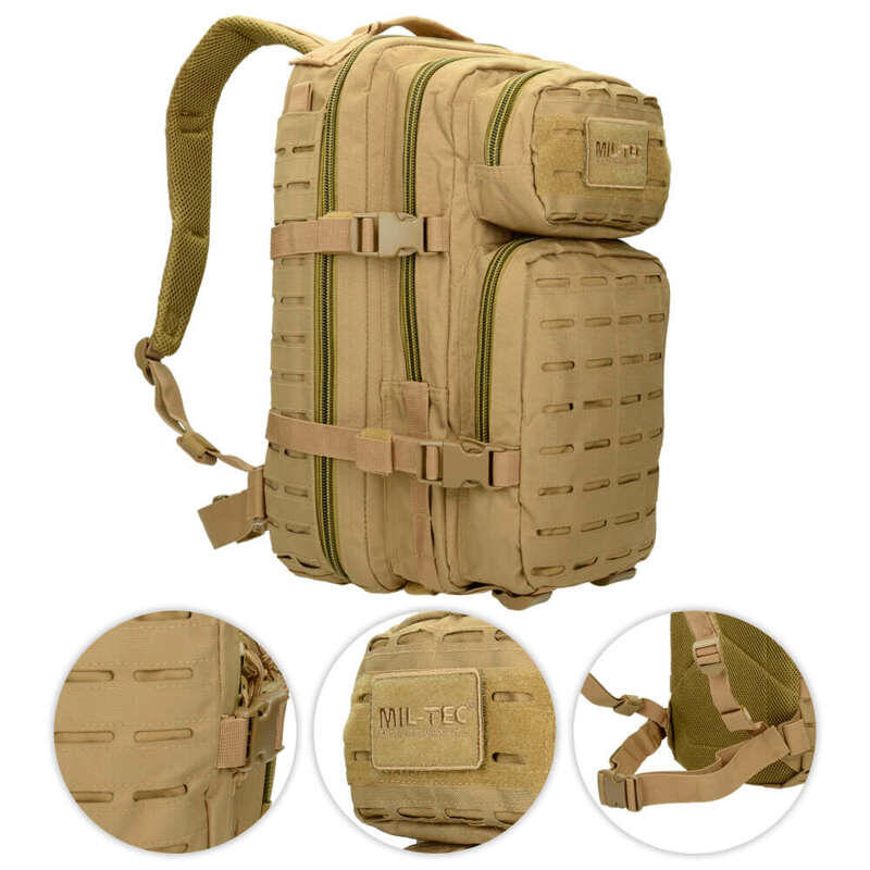 Mil-Tec Plecak US Coyote Laser Cut Assault Backpack SM (140 l02605)