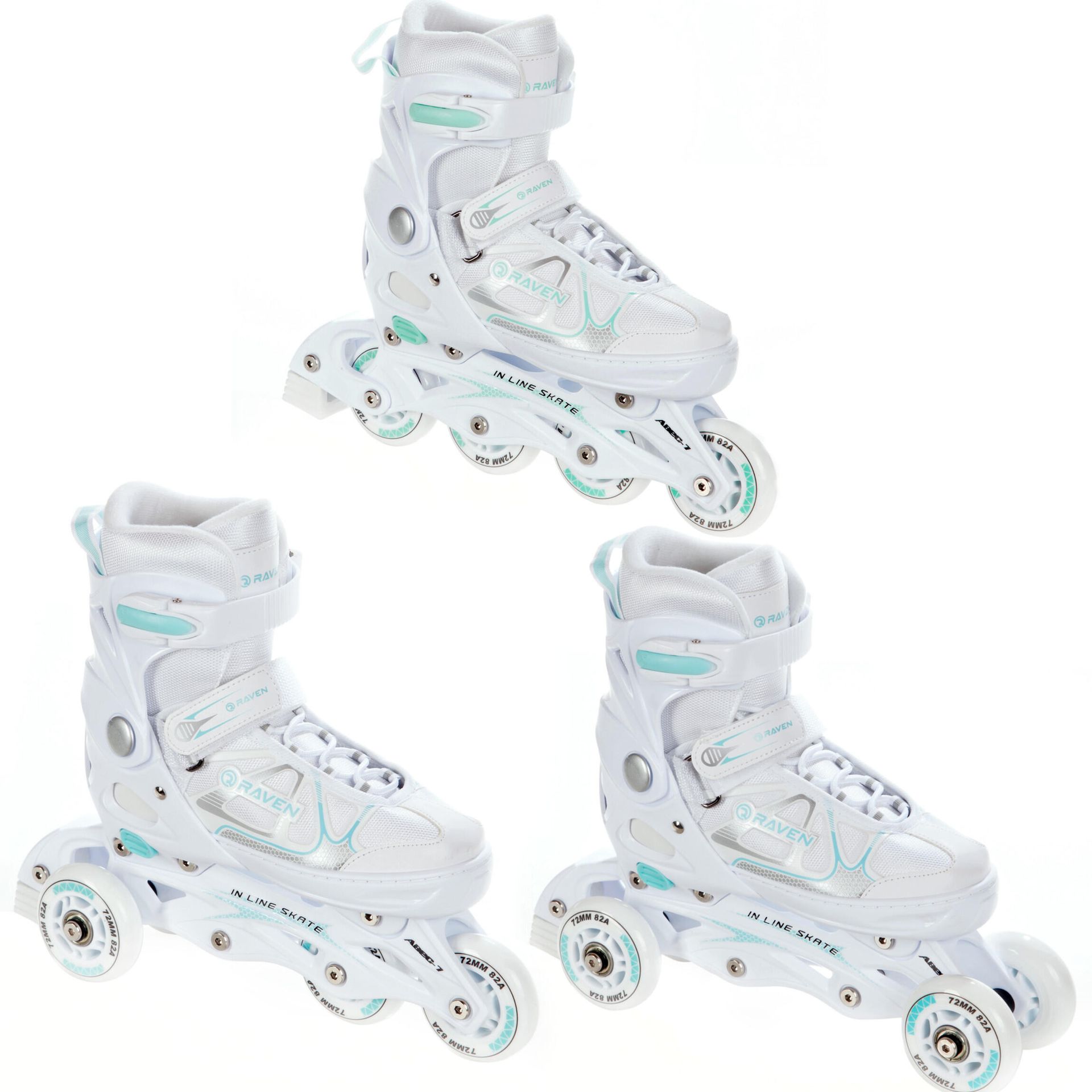 Rolko-Wrotki 3w1 Raven Spirit White/Mint 37-40