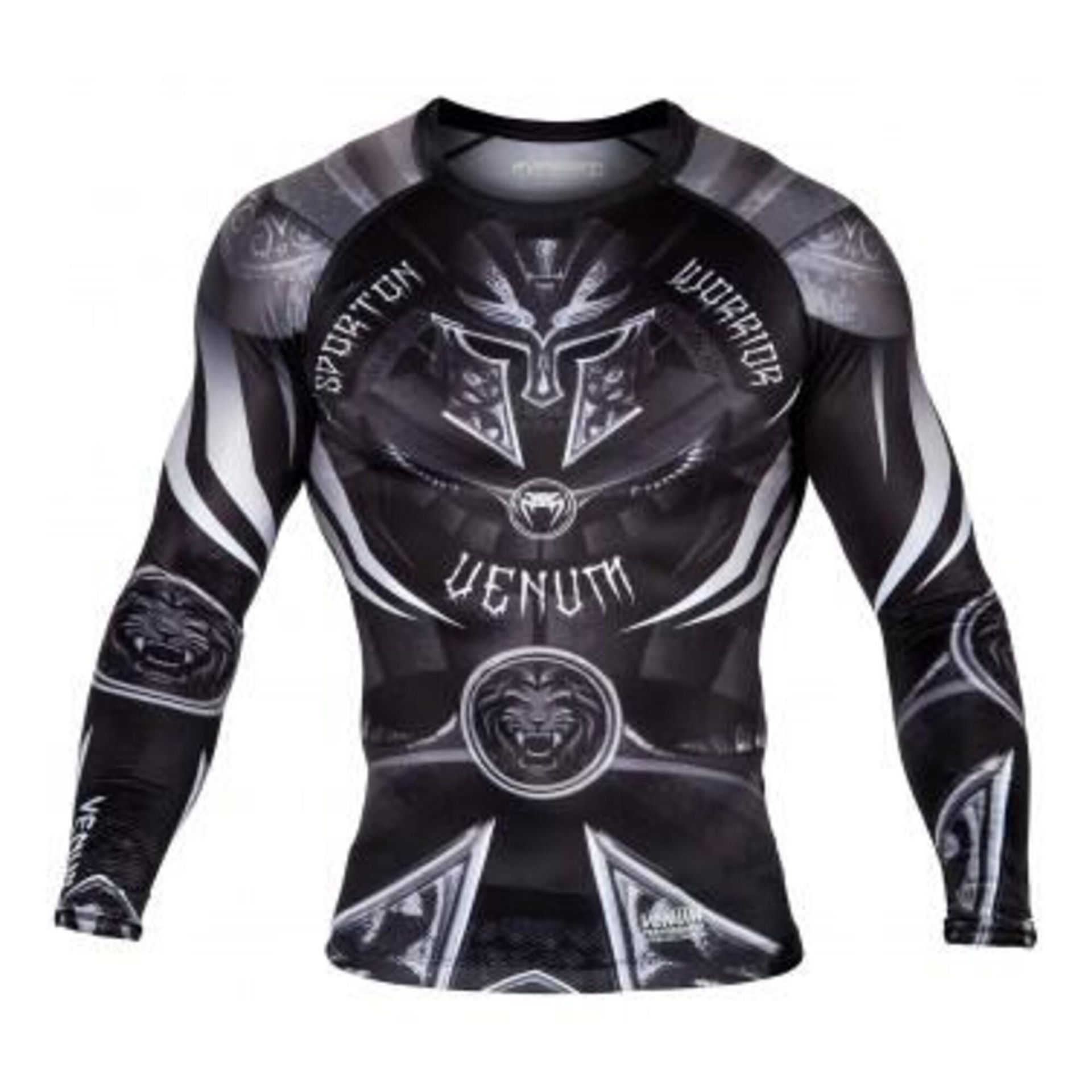 Venum Mężczyzn Gladiator 3.0 Długie Rękawy-Rashguard, Czarny, L (VENUM-02986-108-L)