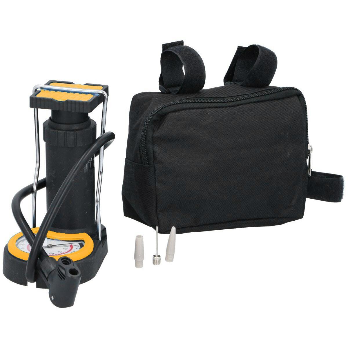 Dunlop Zestaw pompka nożna z adapterami etui Dunlop
