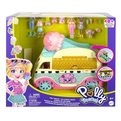 Lalka MATTEL Polly Pocket Modna mobilna lodziarnia HHX77