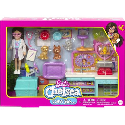 Lalka Barbie Chelsea Weterynarz HGT12
