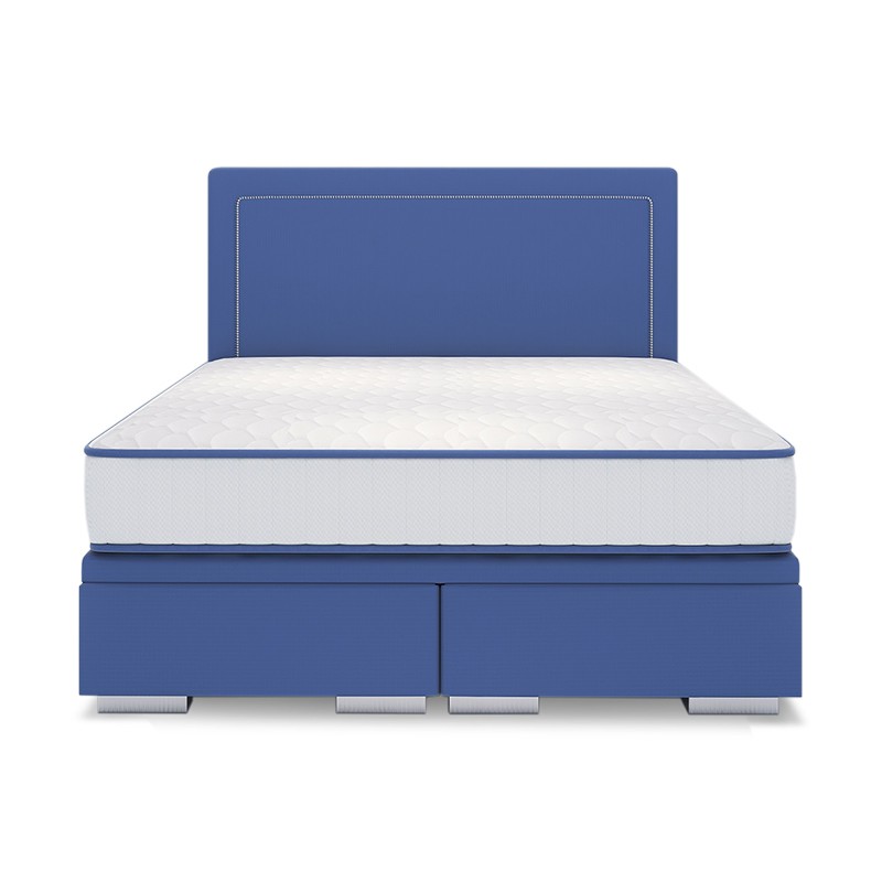 Łóżko LORENZO BED DESIGN kontynentalne : Rozmiar - 200x200, Tkanina - Grupa II, Pojemnik  - Bez pojemnika