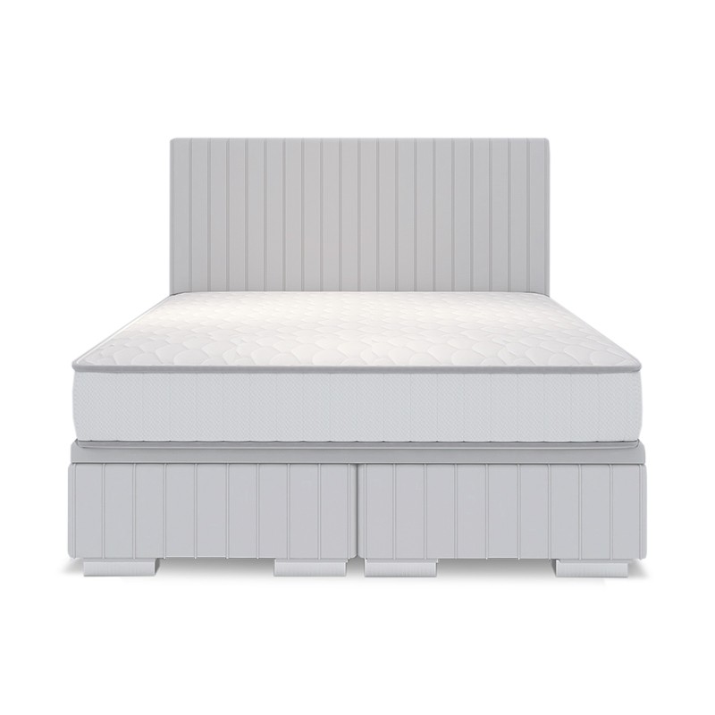 Łóżko FLAVIO BED DESIGN kontynentalne : Rozmiar - 200x200, Pojemnik  - Bez pojemnika, Tkanina - Grupa IV