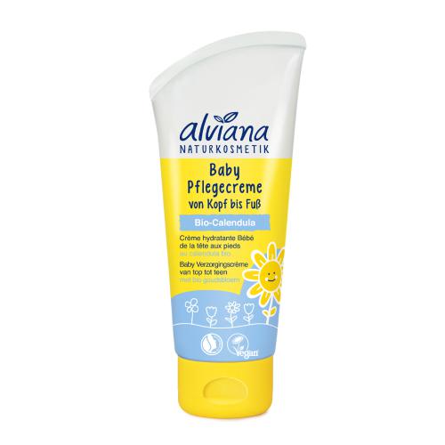 Alviana Baby Krem nawilżający do ciała dla dzieci i niemowląt z BIO nagietkiem, 75ml - >>> DARMOWA od 99zł 