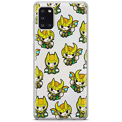 ERT GROUP etui na telefon Samsung A31, case oryginalny i oficjalnie licencjonowany przez Marvel, wzór Loki 003, optymalnie dopasowane, plecki z TPU częściowo przeźroczyste