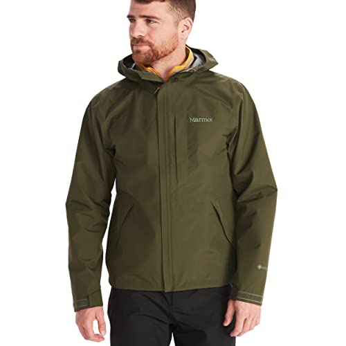Marmot Meżczyzni Minimalist Jacket, Wodoodporna kurtka GORE-TEX, wodoodporny płaszcz przeciwdeszczowy do jazdy na rowerze, oddychająca wiatrówka hardshell jako kurtka przejściowa, Nori, L
