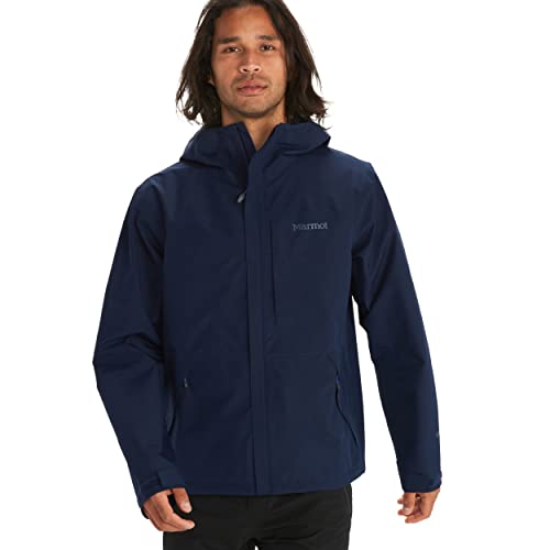 Marmot Meżczyzni Minimalist Jacket, Wodoodporna kurtka GORE-TEX, wodoodporny płaszcz przeciwdeszczowy do jazdy na rowerze, oddychająca wiatrówka hardshell jako kurtka przejściowa, Arctic Navy, S