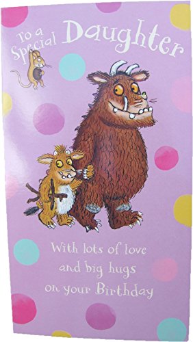 Kartka urodzinowa dla córki, karta urodzinowa dla córki Gruffalo, kartka urodzinowa dla córki Gruffalo, kartka urodzinowa dla córki