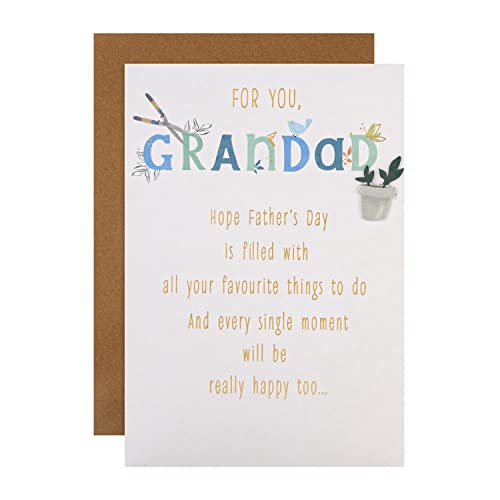 Hallmark Kartka na Dzień Ojca dla dziadka - tradycyjny wzór wiersza poetyckiego