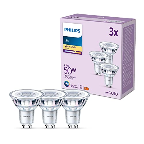 Philips żarówka LED GU10 4,6W 355lm 827 36° 3 szt.