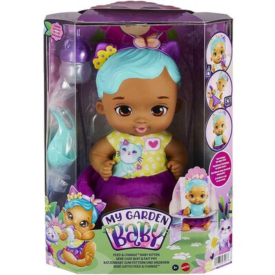 Lalka MATTEL My Garden Baby Bobasek Kotek Karmienie i przewijanie HHL22