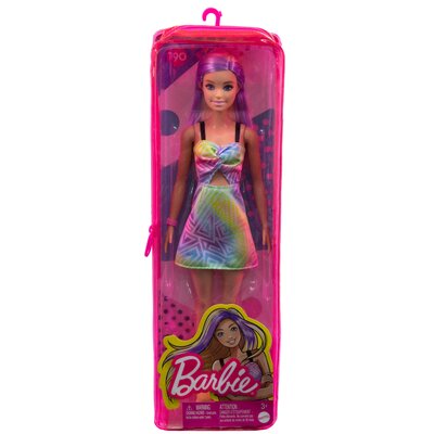 Lalka Barbie Fashionistas Sukienka geometryczny wzór HBV22